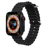 Смарт-часы, 180 мАч, IPS, 240x282, Android 5.0+, iOS 10+, ремешок силикон, черные 9868317