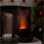 Увлажнитель воздуха Luazon HM-10, эффект пламени, 130 мл, 4,5 Вт, USB, чёрный 9618578