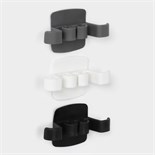 Зажим для проводов на бытовую технику, 3 шт, 9,5×5,3×2,5 см, цвет белый/чёрный/серый 9705177