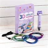 3D ручка Тигрёнок, работа с пластиком PLA, USB кабель питания, фиолетовая 9729780