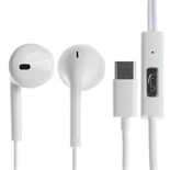 Наушники BYZ SE528, проводные, вкладыши, микрофон, Type-C, белые 9949171