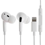 Наушники BYZ S858, проводные, вакуумные, Lightning, 1.2 м, белые 9949176