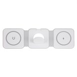 Беспроводное зарядное устройство 3 в 1 A07, 15 W, поддержка MagSafe, складная, белая 9940217