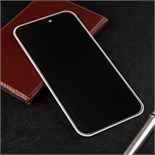 Защитное стекло для iPhone 15 Pro Max, антишпион, 9H, 0.33 мм, чёрная рамка 9940523