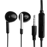 Наушники R-8, проводные, вкладыши, микрофон, 1 м, Jack 3.5 мм, чёрные 9940591