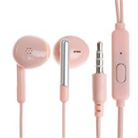 Наушники R-8, проводные, вкладыши, микрофон, 1 м, Jack 3.5 мм, розовые 9940593