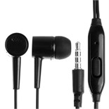 Наушники D21, проводные, вакуумные, микрофон, 1 м, Jack 3.5 мм, черные 9940595