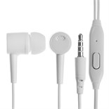 Наушники D21, проводные, вакуумные, микрофон, 1 м, Jack 3.5 мм, белые 9940596