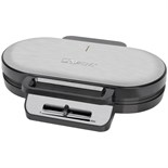 Вафельница электрическая Clatronic WA 3745, 1200 Вт, бельгийские вафли, серебристая 10449646