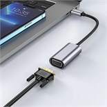 Адаптер Hoco UA21, Type-C (m) - VGA (f), 13 см, серый 9881642