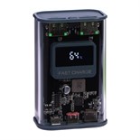 Внешний аккумулятор CRR-28, 10000 мАч, 2USB, 3А, дисплей, быстрая зарядка, серый 9940061