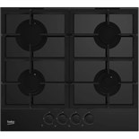 Варочная поверхность  Beko HILG 642C5 SB, газовая, 4 конфорки, чёрная 10680105