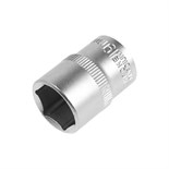Головка торцевая шестигранная ТУНДРА, под квадрат 1/2", 19 мм, CrV 1123557