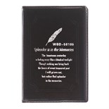 Записная книжка А7, 26 листов в линейку, обложка ПВХ, чёрная 546680