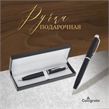 Ручка шариковая, подарочная, в кожзам футляре, поворотная, "Вектор" 592318