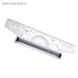Линейка-рейсшина 30 см Стамм, бесцветная, пластиковый ролик 665871