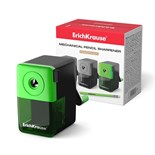 Точилка 1 отверстие ErichKrause, с контейнером и механизмом крепления к столу, отверстие диаметром 8 мм, микс 1013728