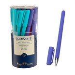 Ручка шариковая SlimWrite. JOY, узел 0.5 мм, синие чернила, матовый корпус Silk Touch, МИКС 1113851