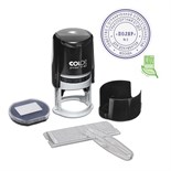 Печать автоматическая самонаборная COLOP Printer R 40/2-SET, диаметр 40 мм, 2 круга, касса А, чёрная 1266868