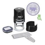 Печать автоматическая самонаборная COLOP Printer R 45/2-SET, диаметр 45 мм, 2 круга, касса А, чёрная 1266869