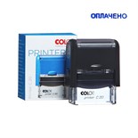 Штамп автоматический COLOP "Оплачено", 38 х 14 мм, чёрный 1266852