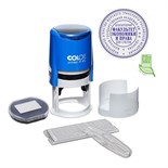 Печать автоматическая самонаборная COLOP Printer R 45/2-SET, диаметр 45 мм, 2 круга, касса А, синяя 1338232