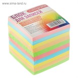 Блок бумаги для записей 9x9x9 см, Calligrata, 80 г/м², непроклеенный, цветной, пастель 2895048