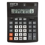 Калькулятор настольный 12 разрядов STAFF PLUS STF-333, двойное питание 4725827