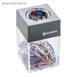 Диспенсер для скрепок GLOBUS, магнитный (скрепки цветные: 50 шт., 28 мм) 4852946