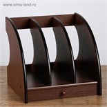 Органайзер вертикальный, 3 секции, с выдв ящиком, 26*26*24см 5051983
