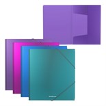 Папка на резинке А5+, 550 мкм, ErichKrause Diagonal Vivid, корешок 5 мм, до 300 листов, микс 5516753