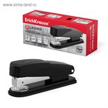 Степлер ErichKrause Quadro Half-strip, № 24/6, до 30 листов, антистеплер, чёрный 5541580