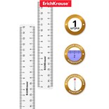 Линейка 15 см ErichKrause "Clear", в флоупаке, прозрачная 6485081