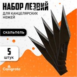 Набор лезвий 5 штук для скальпеля арт.1404016 в пластиковой коробочке 5799792