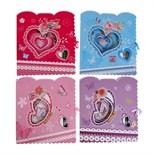 Записная книжка в подарочной коробке, на замочке, А6, 50 листов, линия "Цветы", МИКС 9084158