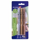Набор маркеров для декора 3цв 1-3мм BRAUBERG ART METALLIC 152440 9719667