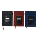 Ежедневник недатированный, обложка ПВХ, А5, 140 листов в клетку, с лястиком,с калькулятором, МИКС 9630390