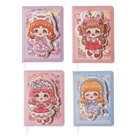 Записная книжка подарочная, А6+, 100 листов, цветной блок, обложка пвх, "Аниме", МИКС 10202485