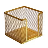 Подставка для бумажного блока Calligrata, большая сетка, металлическая, золотой 9930892