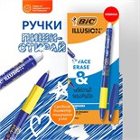 Ручка гелевая стираемая BIC Gelocity Illusion, узел 0.7 мм, чернила синие, цена за 1 шт 10528103