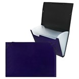 Папка картотека Calligrata TOP DeLuxe 13 отдел. A4 пластик 1.0мм черн. рез в цвет 10111471