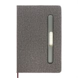 Ежедневник недатированный A5, 96л, лин, держатель для телефона/планшета/ручки, Серый 10537021