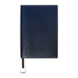 Органайзер на кольцах, B6, 116л, клетка, обл.кожзам, коричневый срез, Синий 10537026