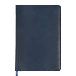 Ежедневник недатированный, A5, 136 листов, кожзам, deVENTE. Seattle, твердая обложка с поролоном, термотиснение, перфорация, ляссе, блок 70%, синий 10815495