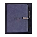 Органайзер на кольцах,ПВХ,А5,140 л, клетка,с ручкой,подар. короб,флешка,зарядка Серый 2671218