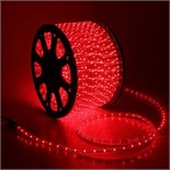 Световой шнур Luazon Lighting 13 мм, IP65, 100 м, 36 LED/м, 220 В, 3W, чейзинг, свечение красное 461033