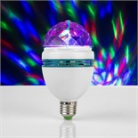 Световой прибор «Хрустальный шар» 8 см, Е27, свечение RGB 667991