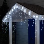 Гирлянда «Бахрома» 3 × 0.6 м, IP44, УМС, белая нить, 160 LED, свечение белое, 220 В 1080174
