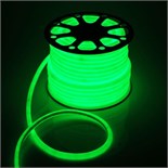 Гибкий неон Luazon Lighting 16 мм круглый, IP65, 50 м, SMD2835, 120 LED/м, 220 В, свечение зелёное 1431305