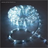 Световой шнур Luazon Lighting 10 мм, IP65, 10 м, 24 LED/м, 220 В, 8 режимов, свечение белое 1589825